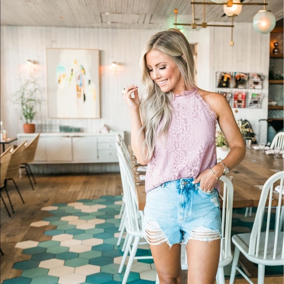 Gibson x Hot Summer Nights Almost Ready Lace Top - Picture 7 of 7